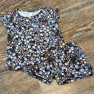 Black and Blue Floral set with Soft Fabric